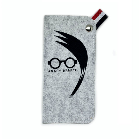 Estojo em feltro Anahy D'Amico - cor preta